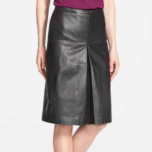 Halogen Leather Skirt